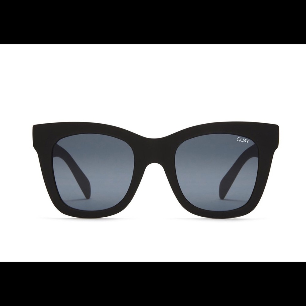 Quay After Hours Square Sunglasses in Black